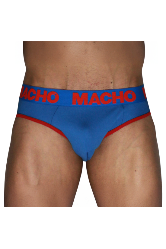 MACHO - MCH005 CLASSIC SLIP BLU + ROSSO S