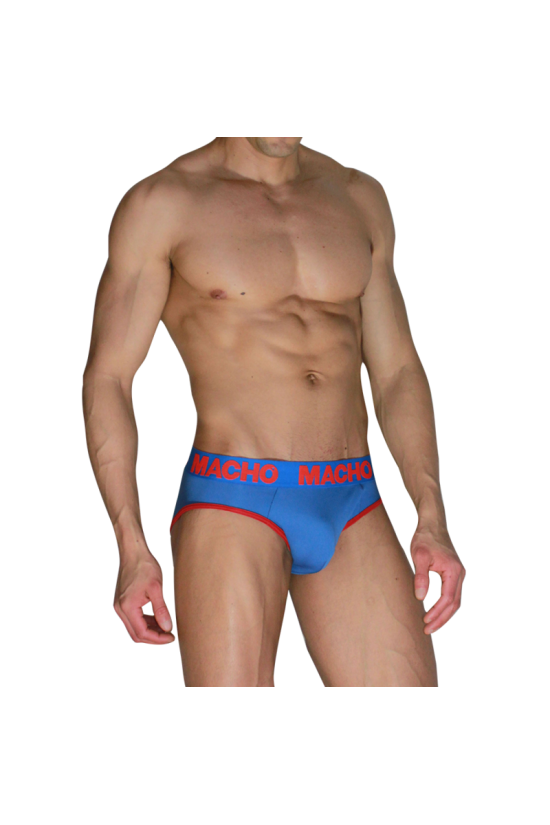 MACHO - MCH005 CLASSIC SLIP BLU + ROSSO M