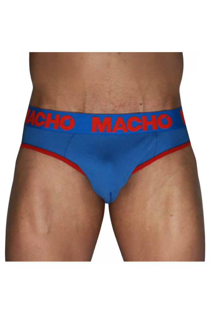 MACHO - MCH005 CLASSIC SLIP BLU + ROSSO L