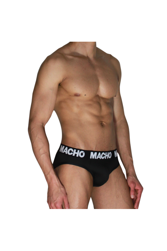 MACHO - MCH007 CLASSIC SLIP BLACK + BLACK S