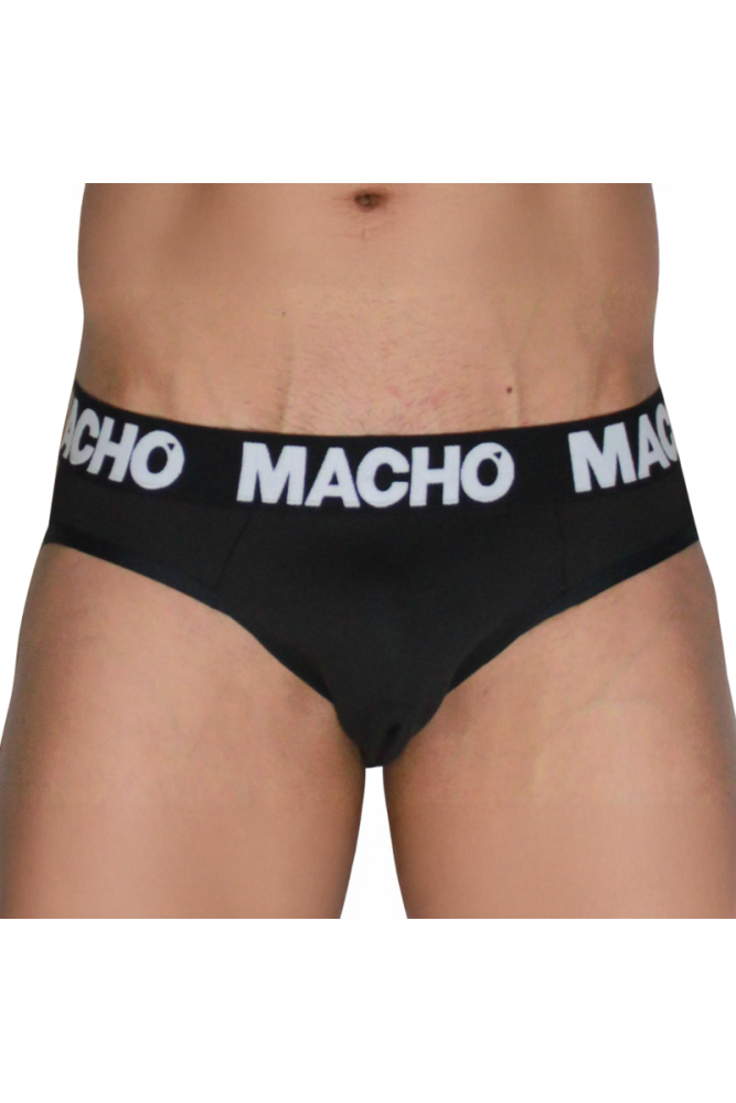 MACHO - MCH007 CLASSIC SLIP BLACK + BLACK L