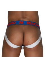 MACHO - MX29AZ BIANCO JOCK + BLU SCURO L