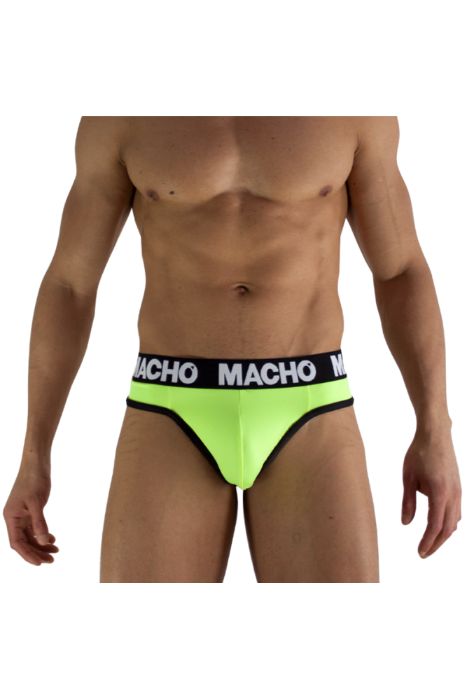 MACHO - MTG001 PERIZOMA GIALLO FLUORESCENTE TAGLIA S