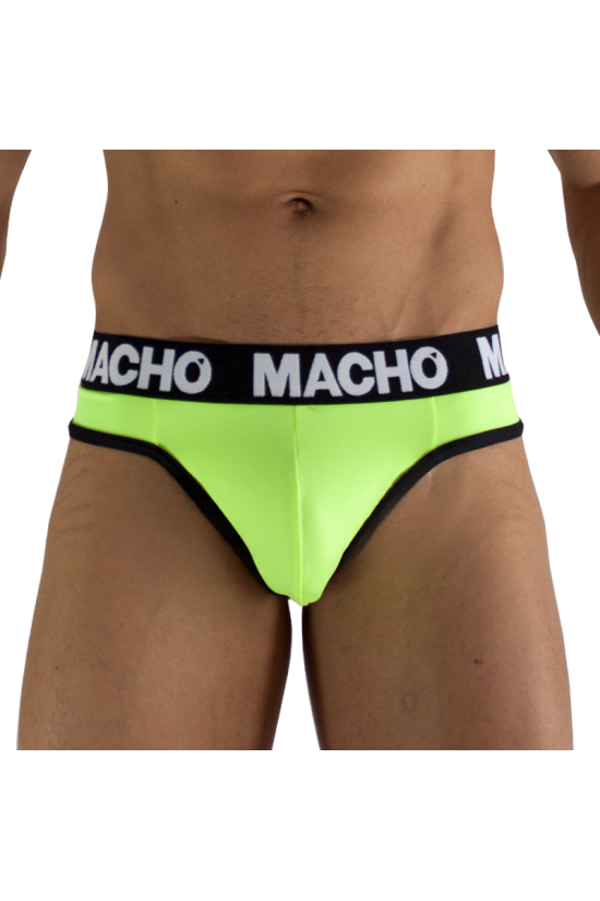 MACHO - MTG001 PERIZOMA GIALLO FLUORESCENTE TAGLIA S
