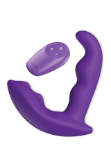 SHE.E.O - STIMOLATORE ANALE VIBRANTE ROTANTE CON TELECOMANDO VIOLA