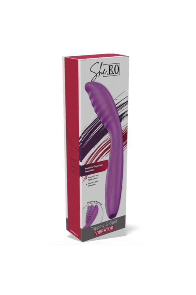 SHE.E.O - VIBRATORE VIOLA PER LA STIMOLAZIONE DEL PUNTO G