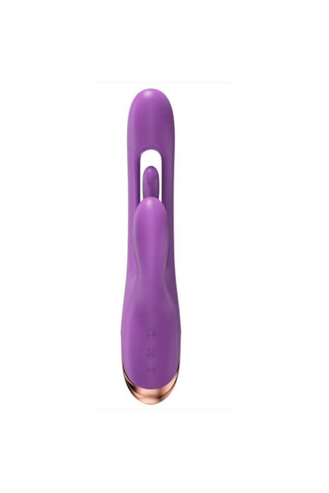 SHE.E.O - VIBRATORE PER IL PUNTO G A FORMA DI CONIGLIO CON MOVIMENTO DIGITALE VIOLA