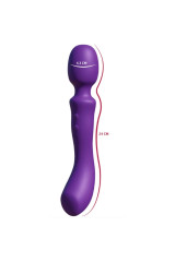SHE.E.O - BACCHETTA MASSAGGIANTE VIBRANTE A DOPPIA ESTREMITÀ VIOLA