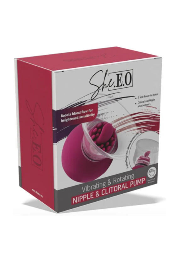 SHE.E.O - POMPA VIBRANTE E ROTANTE PER CAPEZZOLI E CLITORIDE