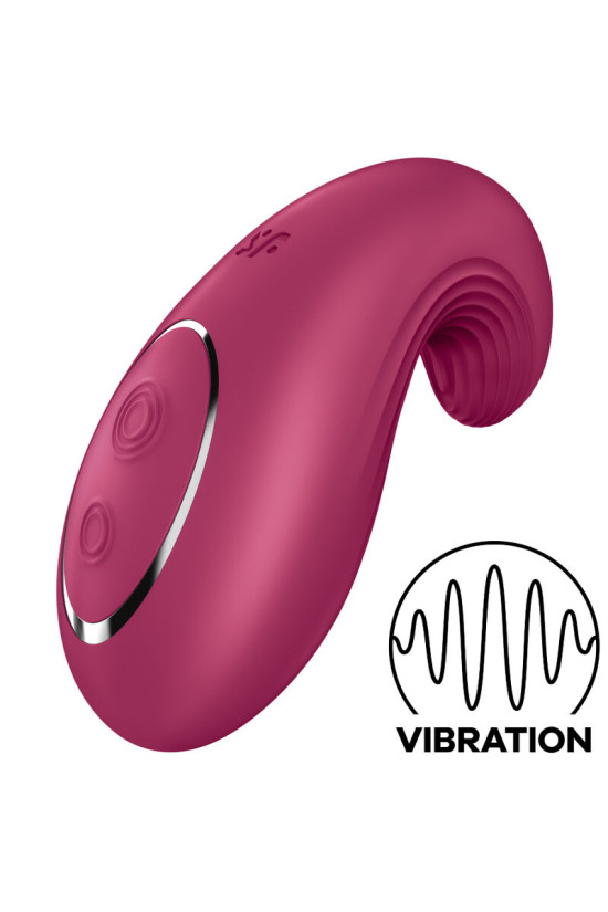 SATISFYER - VIBRATORE DA APPOGGIO DIPPING DELIGHT ROSSO