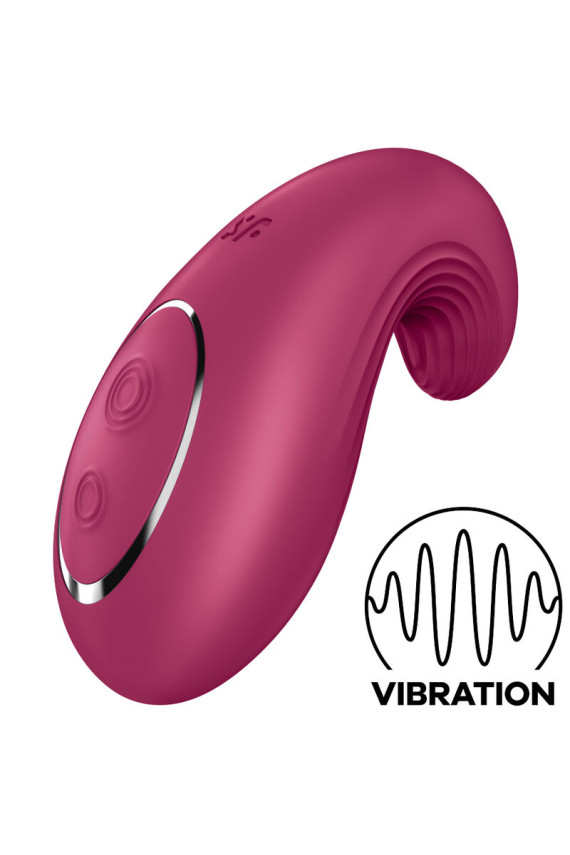 SATISFYER - VIBRATORE DA APPOGGIO DIPPING DELIGHT ROSSO