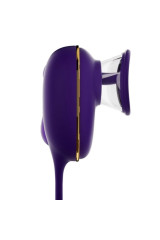 SHE.E.O - STRUMENTO DI ASPIRAZIONE CLITORIDEA CON EFFETTO LECCHIO E STIMOLATORE ANALE VIOLA