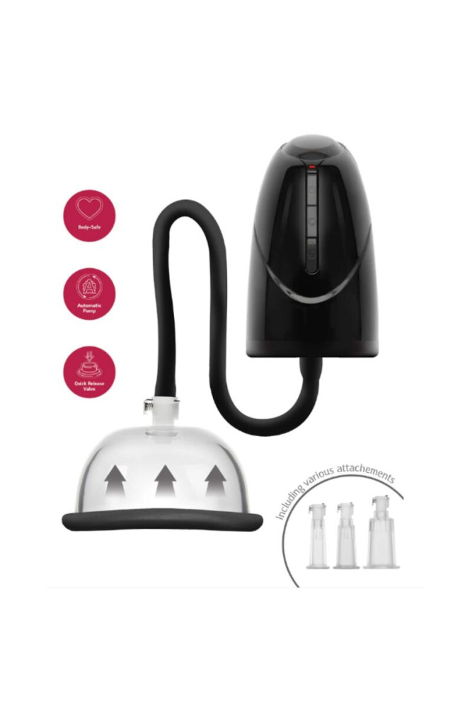 SHE.E.O - POMPA A VUOTO AUTOMATICA PER VAGINA E CLITORIDE NERA
