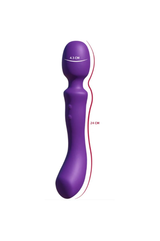 SHE.E.O - BACCHETTA MASSAGGIANTE VIBRANTE A DOPPIA ESTREMITÀ VIOLA