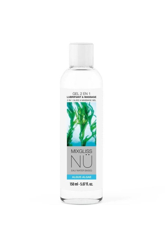 MIXGLISS - 2 IN 1 GEL LUBRIFICANTE E DA MASSAGGIO A BASE D'ACQUA NURU ALGAE 150 ML