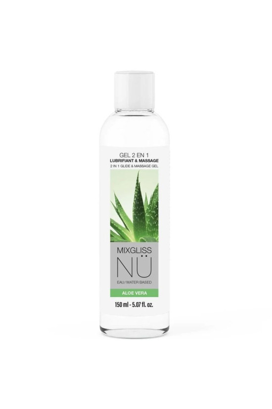 MIXGLISS - 2 IN 1 GEL LUBRIFICANTE E MASSAGGIANTE A BASE D'ACQUA NURU ALOE VERA 150 ML