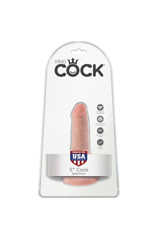 KING COCK - DILDO CON SFERE 14 CM - CARNE