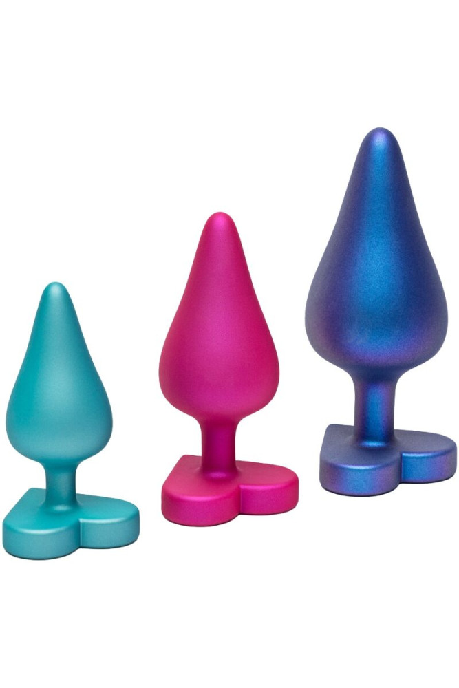 ROMP - KIT PER ALLENAMENTO ANALE LUSTER S/M/L CON BASE A FORMA DI CUORE