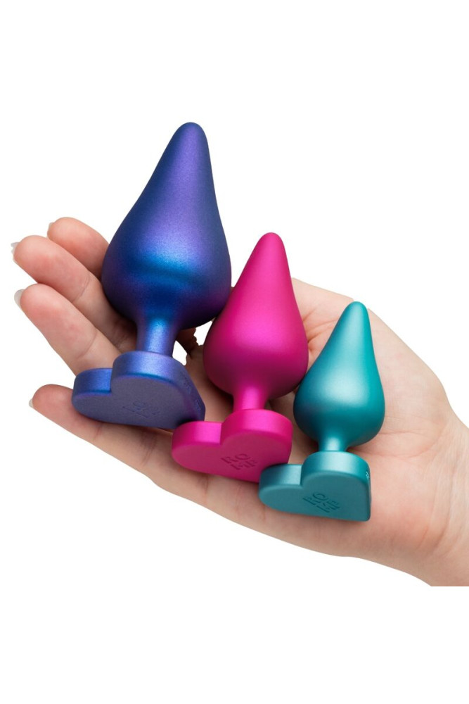 ROMP - KIT PER ALLENAMENTO ANALE LUSTER S/M/L CON BASE A FORMA DI CUORE