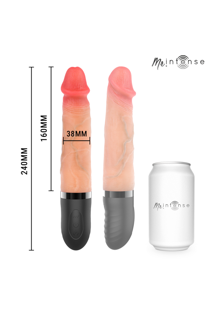 MR INTENSE - JEAN VIBRATORE UP&DOWN CON EFFETTO CALORE 24 CM -Ø- 3