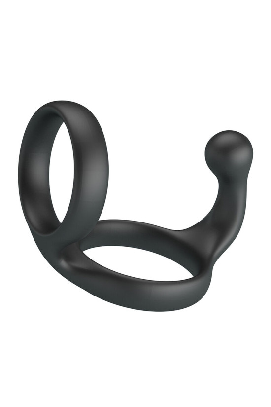 CRAZY BULL - ANELLO DOPPIO PER PENE E TESTICOLI FLORIAN NERO