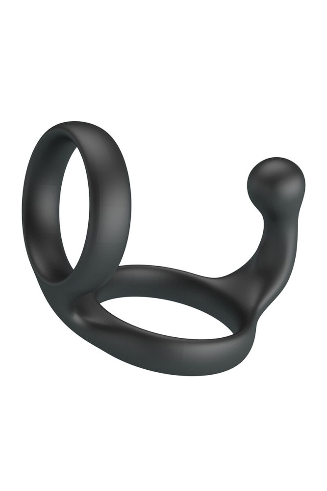CRAZY BULL - ANELLO DOPPIO PER PENE E TESTICOLI FLORIAN NERO