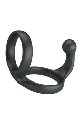 CRAZY BULL - ANELLO DOPPIO PER PENE E TESTICOLI FLORIAN NERO