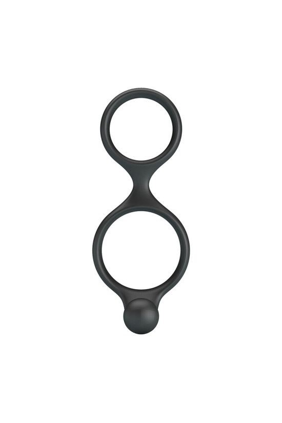 CRAZY BULL - ANELLO DOPPIO PER PENE E TESTICOLI FLORIAN NERO