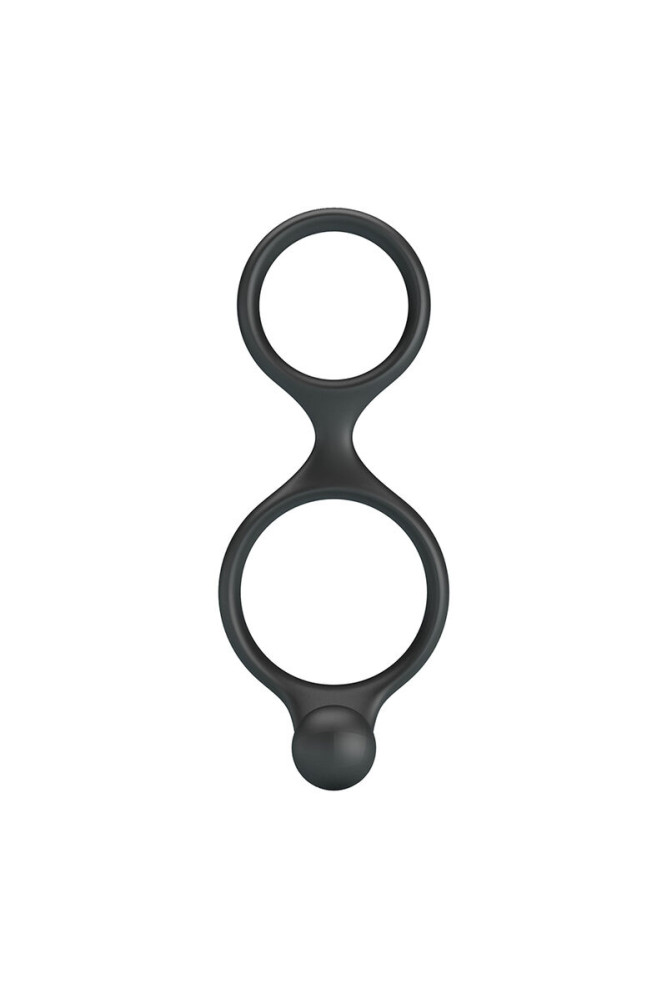 CRAZY BULL - ANELLO DOPPIO PER PENE E TESTICOLI FLORIAN NERO