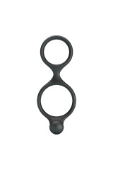 CRAZY BULL - ANELLO DOPPIO PER PENE E TESTICOLI FLORIAN NERO