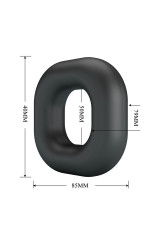 CRAZY BULL - ANELLO PER PENE WALDEN IN SILICONE SUPER MORBIDO NERO