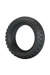 CRAZY BULL - ANELLO PER PENE IN SILICONE TESTURIZZATO MERRITT NERO