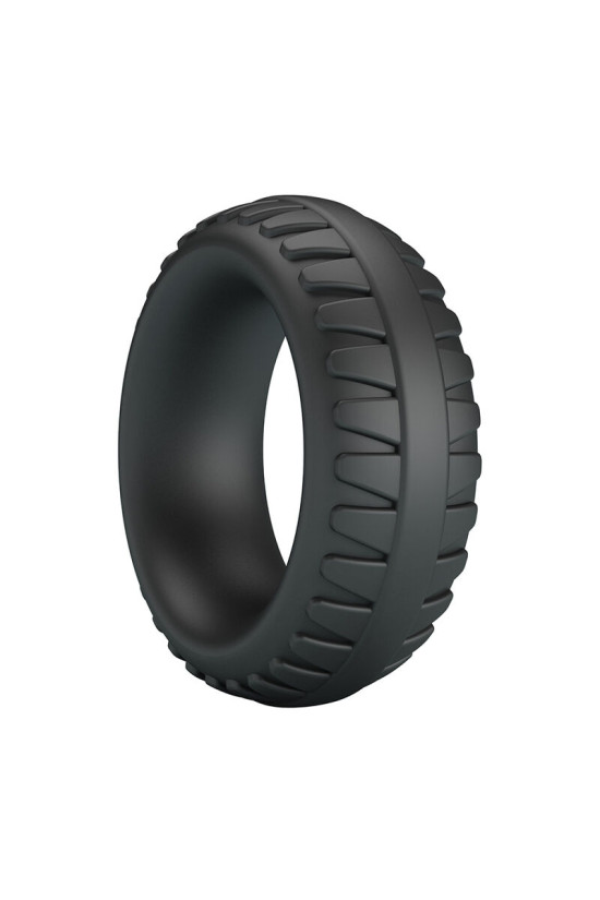 CRAZY BULL - ANELLO PER PENE IN SILICONE TESTURIZZATO MERRITT NERO