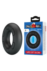 CRAZY BULL - ANELLO PER PENE IN SILICONE SUPER MORBIDO BERTRAM NERO