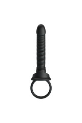 PRETTY LOVE - VIBRATORE ANALE MERRITT CON ANELLO E VIBRAZIONE NERO