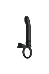 PRETTY LOVE - VIBRATORE ANALE MERRITT CON ANELLO E VIBRAZIONE NERO