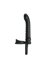 PRETTY LOVE - VIBRATORE ANALE MERRITT CON ANELLO E VIBRAZIONE NERO