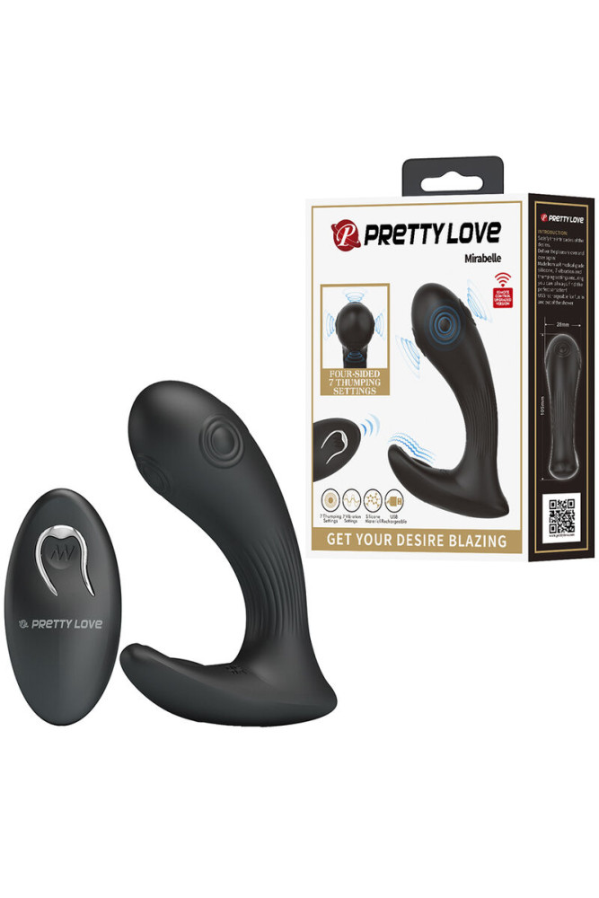 PRETTY LOVE - VIBRATORE PROSTATICO MIRABELLE CON TELECOMANDO