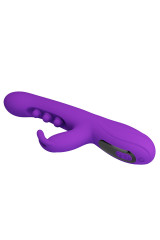 PRETTY LOVE - VIBRATORE A CONIGLIO SABIEN CON STIMOLAZIONE A PERCUSSIONE E LED VIOLA