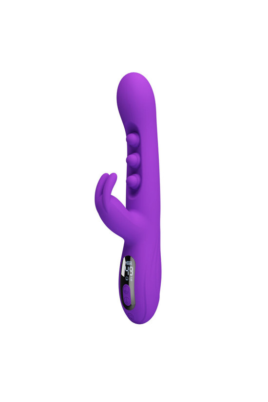 PRETTY LOVE - VIBRATORE A CONIGLIO SABIEN CON STIMOLAZIONE A PERCUSSIONE E LED VIOLA