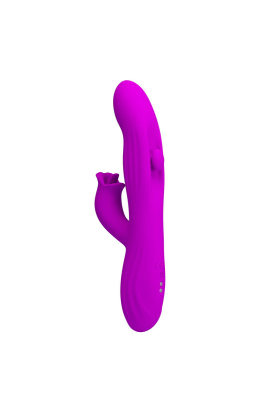 PRETTY LOVE - VIBRATORE OSCILLANTE YALANDA RABBIT CON DISPLAY LED VIOLA