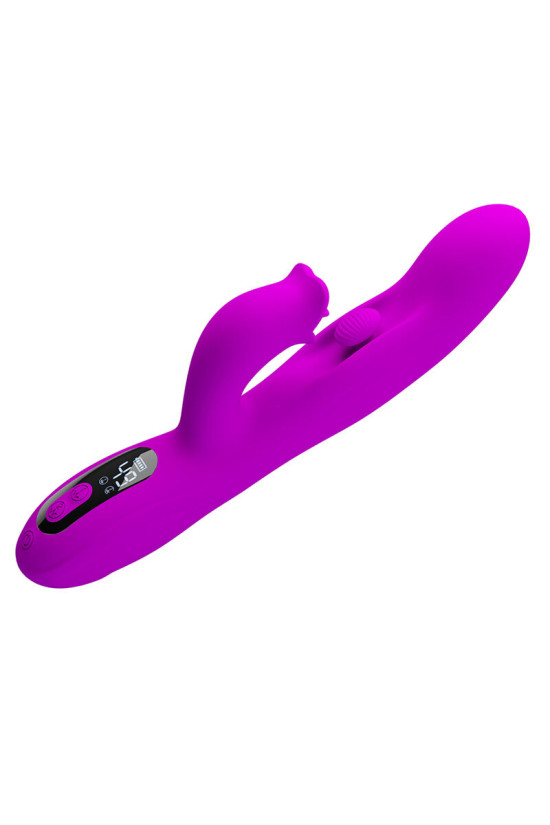 PRETTY LOVE - VIBRATORE OSCILLANTE YALANDA RABBIT CON DISPLAY LED VIOLA