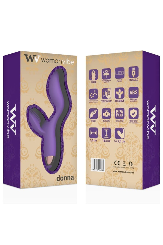 WOMANVIBE - VIBRATORE IN SILICONE RICARICABILE DONNA