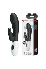PRETTY LOVE - VIBRATORE A CONIGLIO NAUGHTY BUNNY CON 30 FUNZIONI NERO