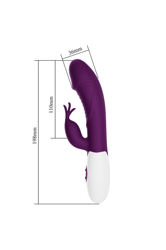 PRETTY LOVE - VIBRATORE A CONIGLIO ROGUE MUSE 30 FUNZIONI VIOLA