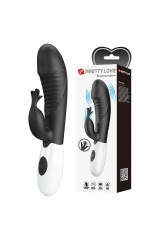 PRETTY LOVE - VIBRATORE A CONIGLIO RASMUSSEN 30 FUNZIONI NERO