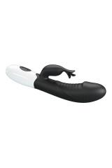 PRETTY LOVE - VIBRATORE A CONIGLIO RASMUSSEN 30 FUNZIONI NERO