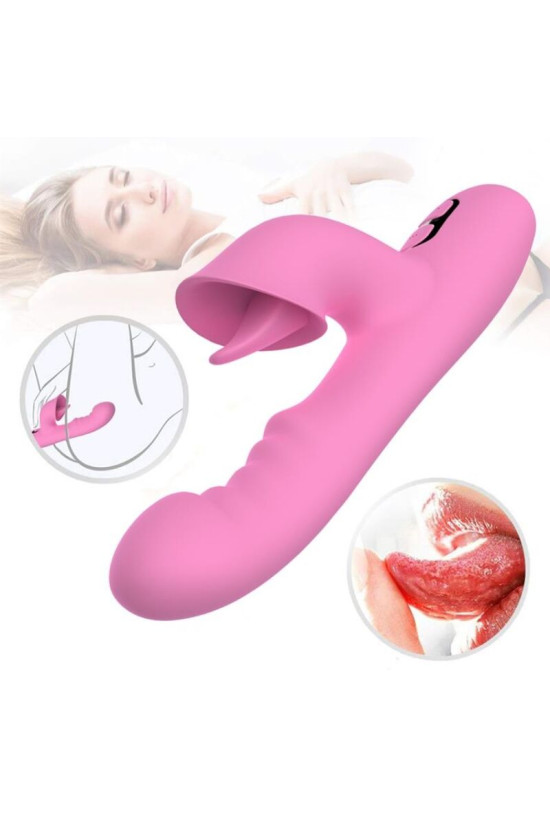NALONE - T-MAY VIBRATORE MAGIC STICK RABBIT - ROSA