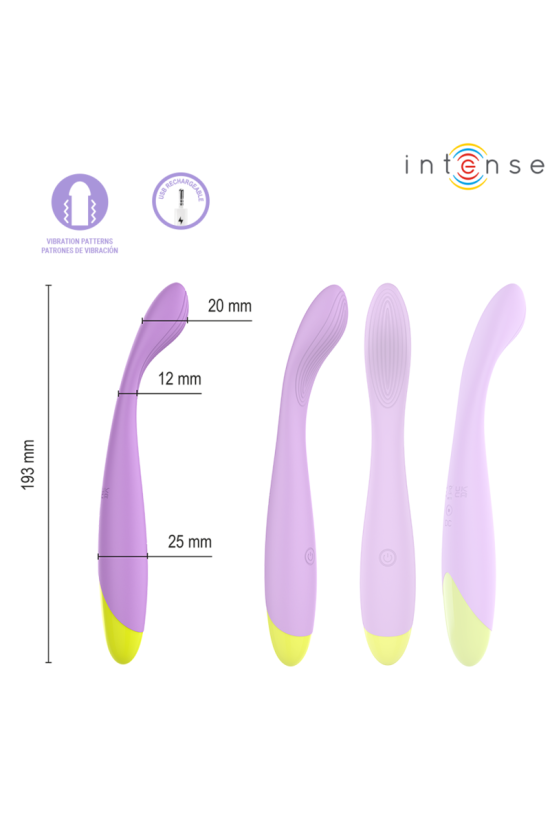 INTENSE - LUCCA STIMOLATORE DEL PUNTO G FLESSIBILE RICARICABILE TRAMITE USB