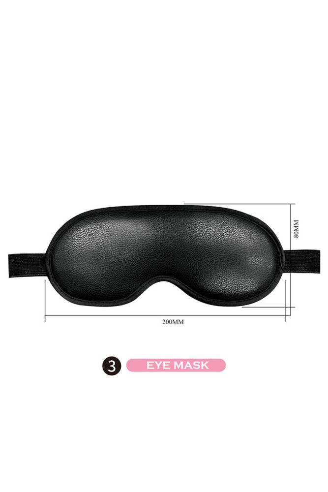 PRETTY LOVE - KIT BDSM DA 8 PEZZI NERO
